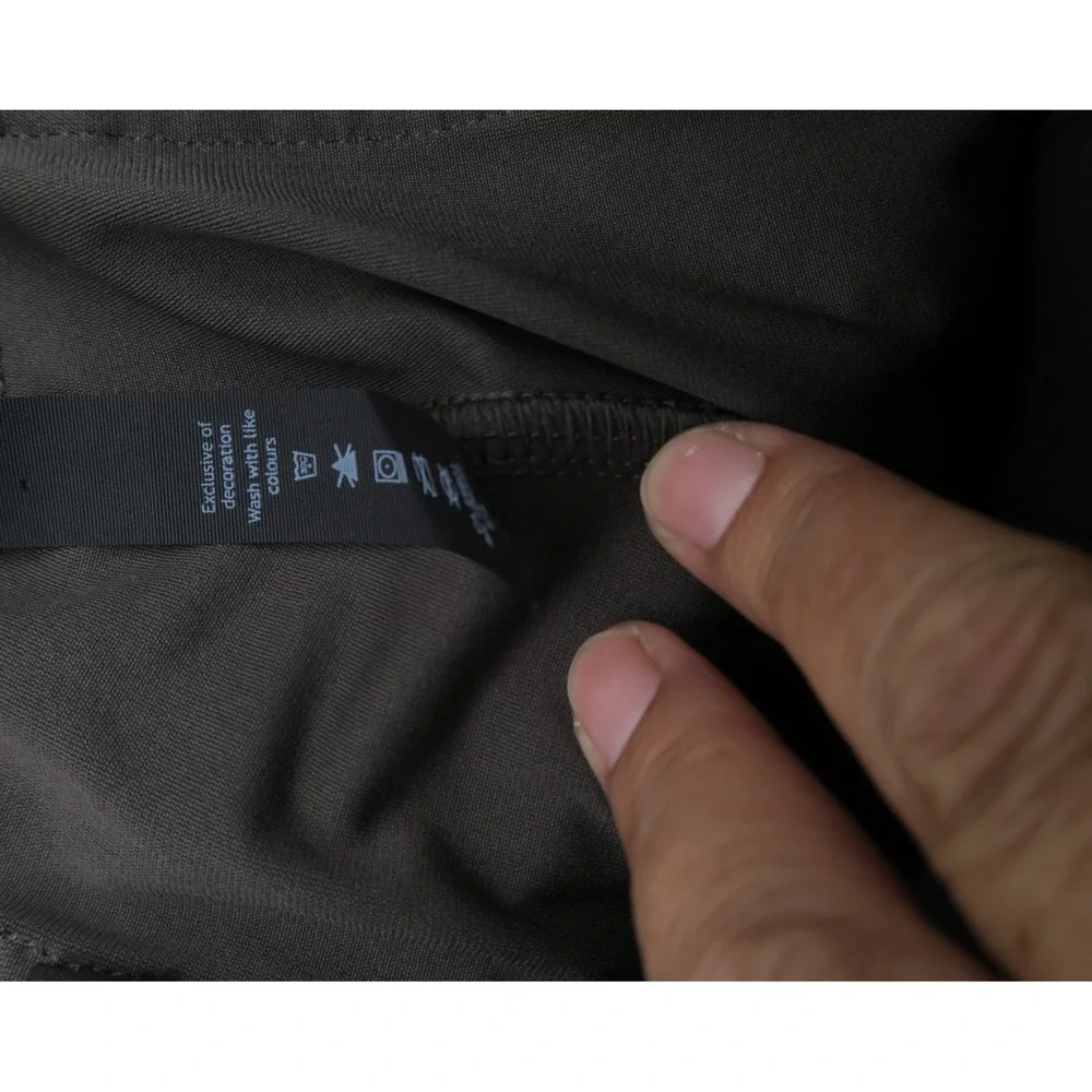 Lululemon Commission Pant Slim Warpstreme 34 x 32 Dark Olive Brown Mens Trousers